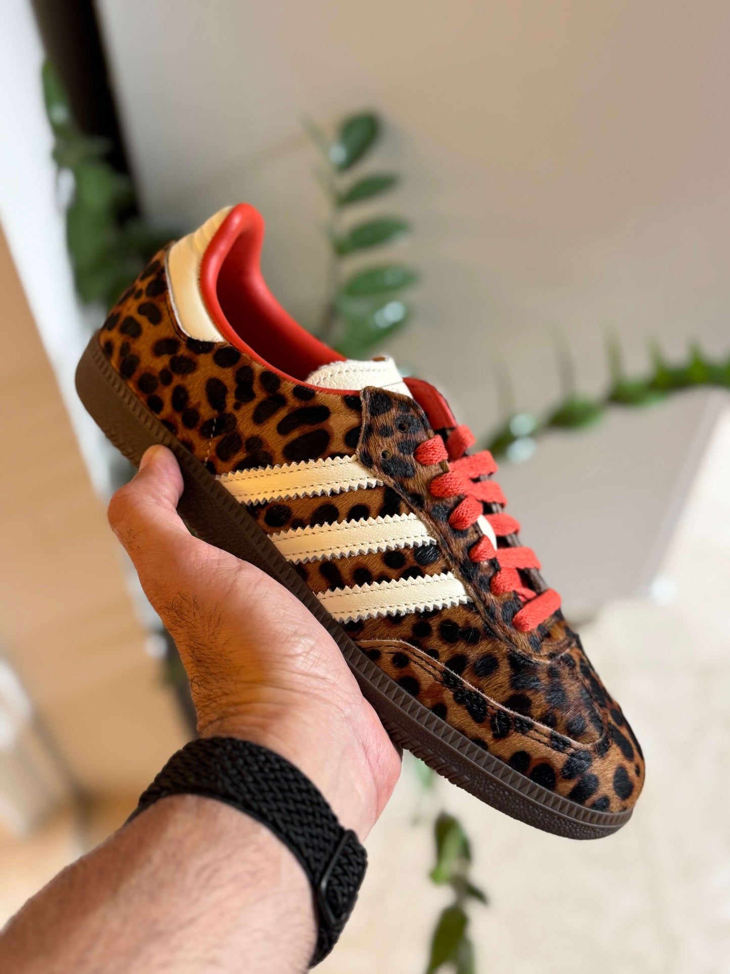 Adidas Samba OG Black Red Leopard